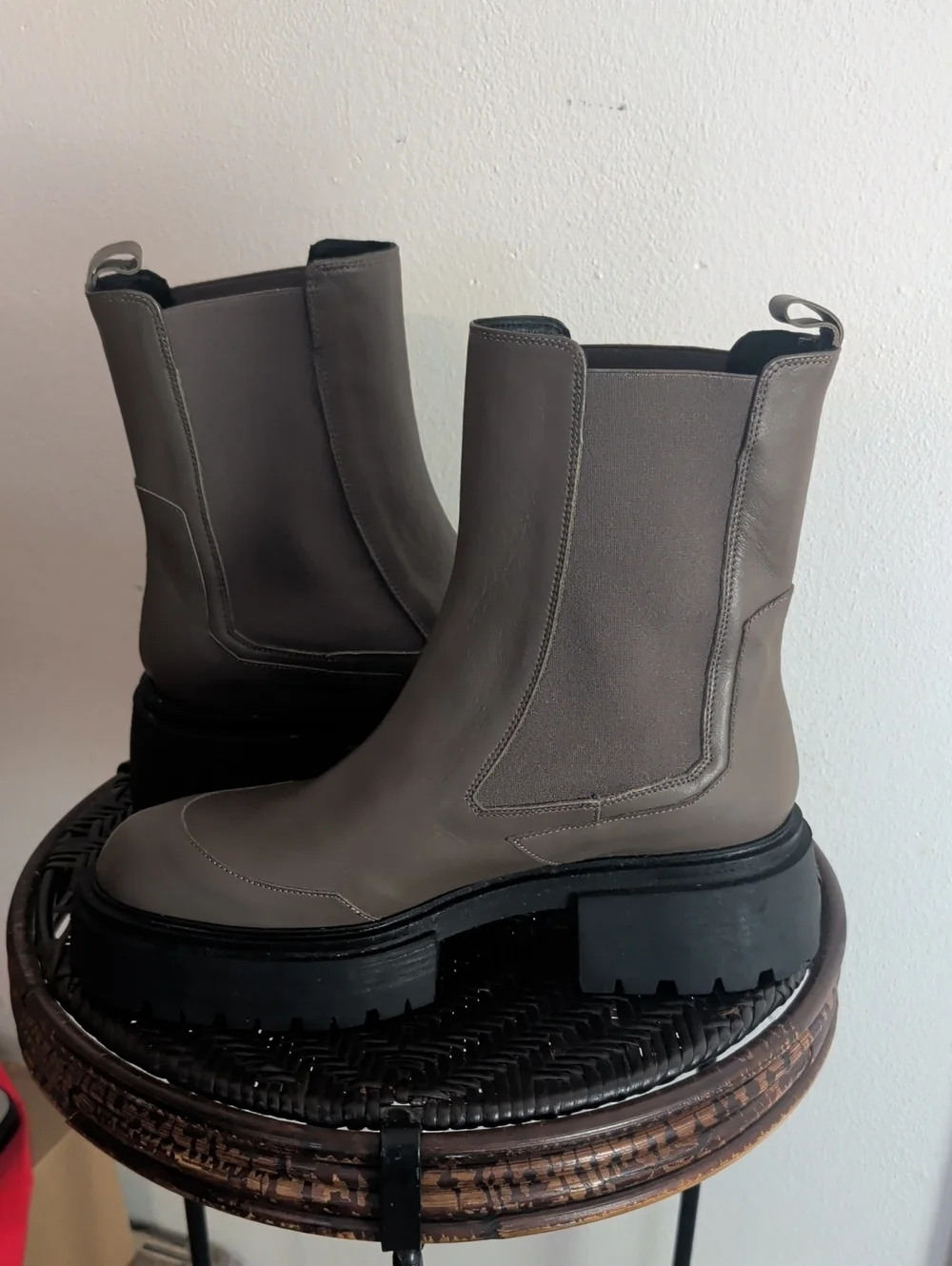 The Elda By M. Gemi Women Size 40= US 9 Grey Boots